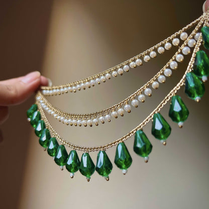 Emerald Saharay with Jhumka