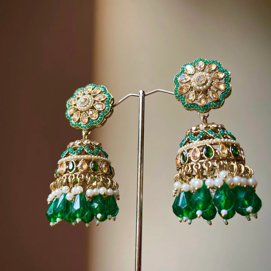 Emerald Saharay with Jhumka