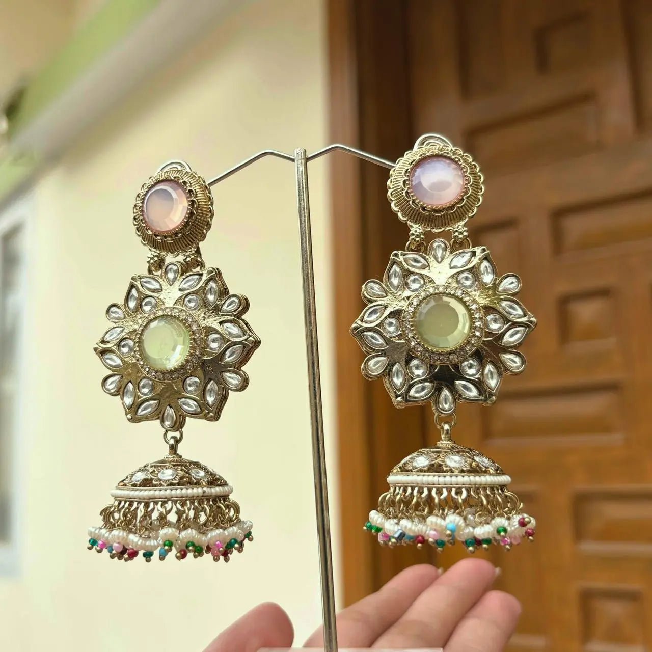 floral jhumka